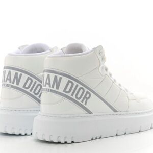 CHRISTIAN DIOR Nylon Fabric Womens D-Player High Top Sneakers